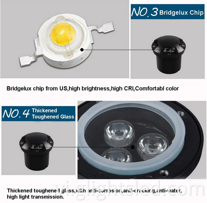 waterproof led inground light